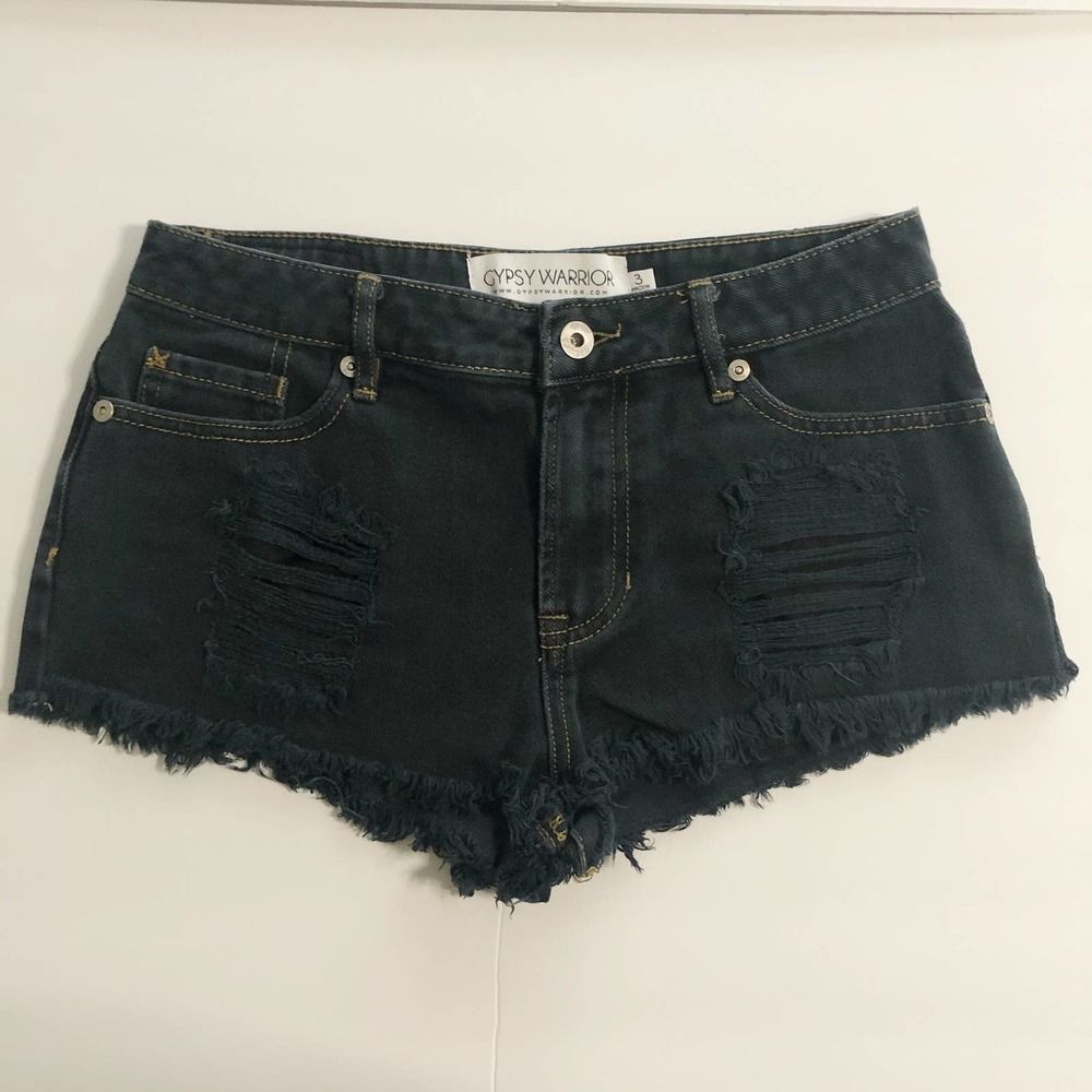 Gypsy Warrior Distressed Denim Shorts